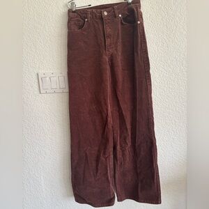 H&M Women’s Dark Brown Corduroy Pants